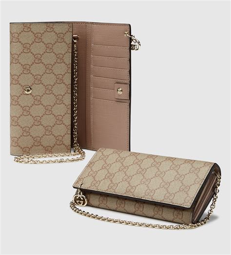 gucci bow wallet on chain|Gucci chain wallet women.